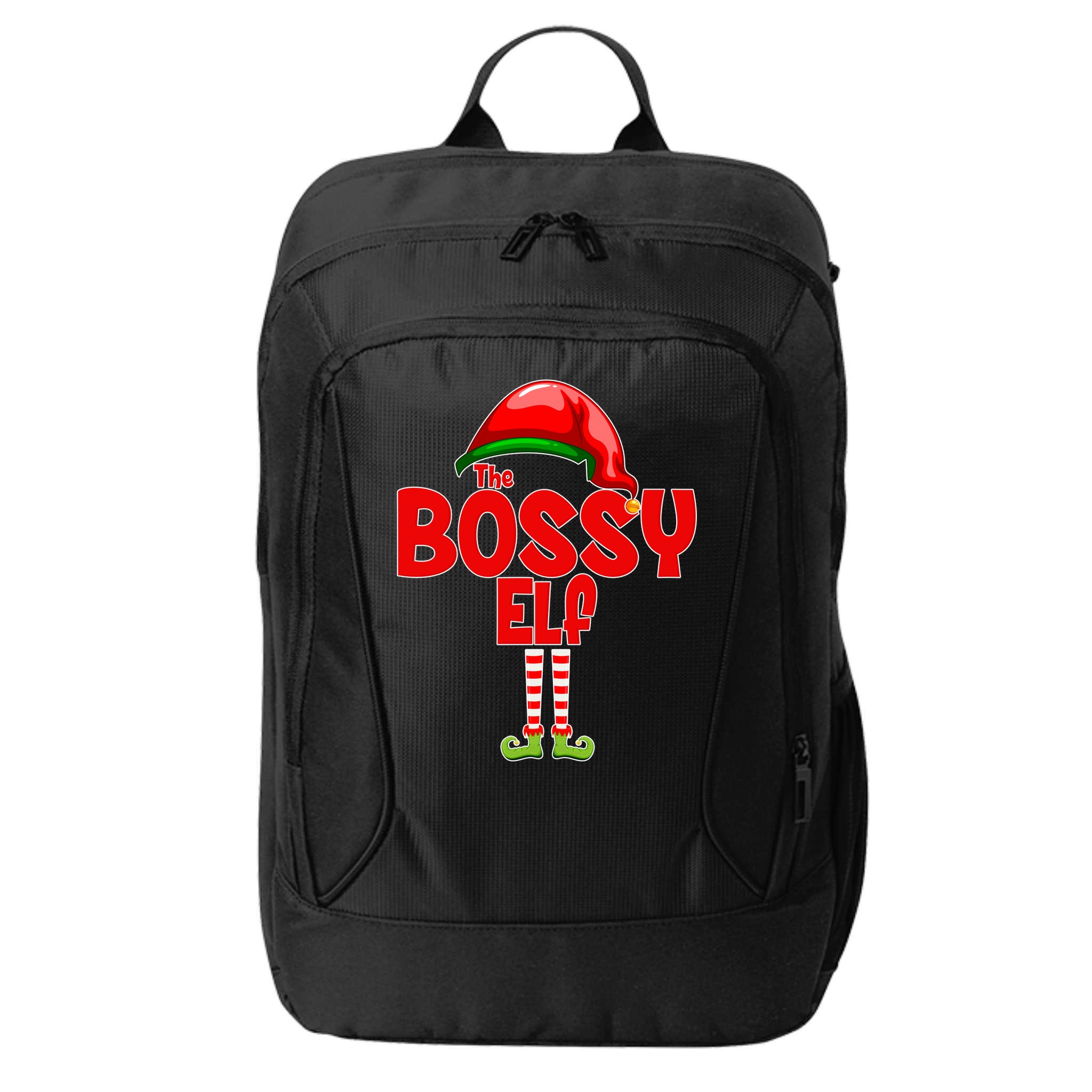 The Bossy Elf Matching Christmas City Backpack