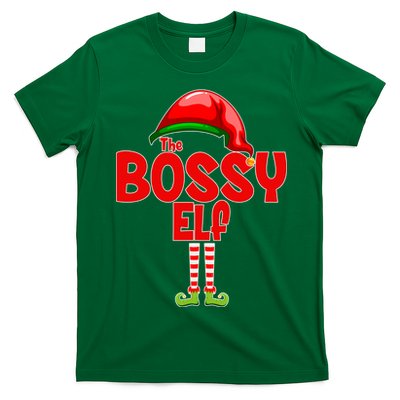 The Bossy Elf Matching Christmas T-Shirt