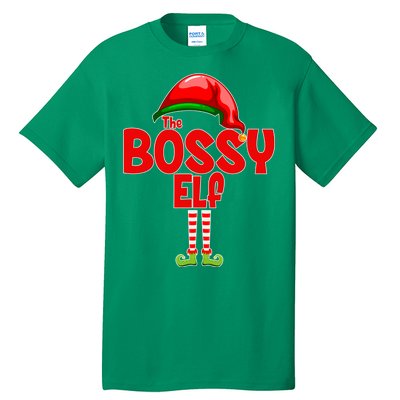 The Bossy Elf Matching Christmas Tall T-Shirt