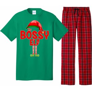 The Bossy Elf Matching Christmas Pajama Set