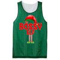 The Bossy Elf Matching Christmas Mesh Reversible Basketball Jersey Tank