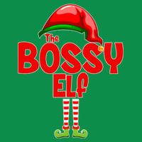 The Bossy Elf Matching Christmas Baby Bodysuit