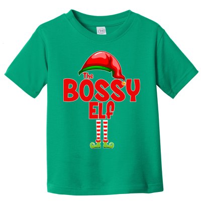 The Bossy Elf Matching Christmas Toddler T-Shirt