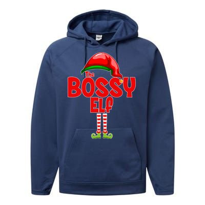 The Bossy Elf Matching Christmas Performance Fleece Hoodie