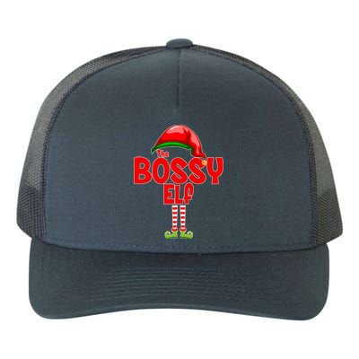 The Bossy Elf Matching Christmas Yupoong Adult 5-Panel Trucker Hat