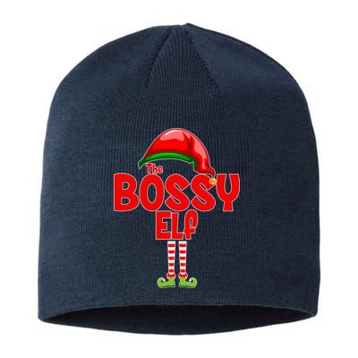 The Bossy Elf Matching Christmas Sustainable Beanie