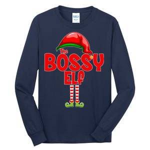 The Bossy Elf Matching Christmas Tall Long Sleeve T-Shirt