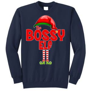 The Bossy Elf Matching Christmas Tall Sweatshirt