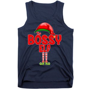 The Bossy Elf Matching Christmas Tank Top