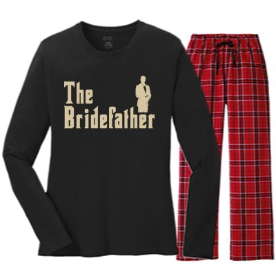 The Bridefather Women's Long Sleeve Flannel Pajama Set 