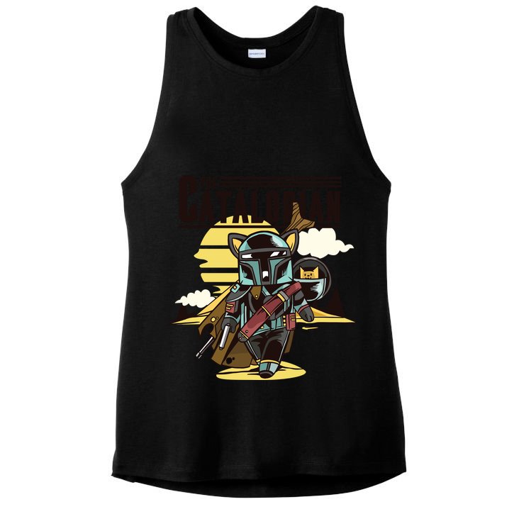 The Catalorian Ladies PosiCharge Tri-Blend Wicking Tank