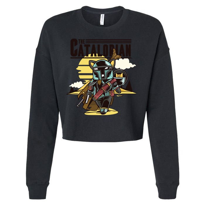 The Catalorian Cropped Pullover Crew