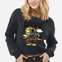 The Catalorian Cropped Pullover Crew