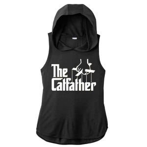 The Catfather Ladies PosiCharge Tri-Blend Wicking Draft Hoodie Tank