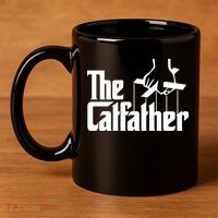 The Catfather 11oz C Handle Ceramic Mug