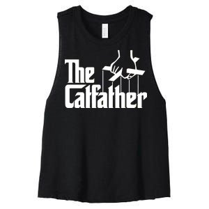 The Catfather Women's Racerback Cropped Tank