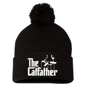 The Catfather Pom Pom 12in Knit Beanie