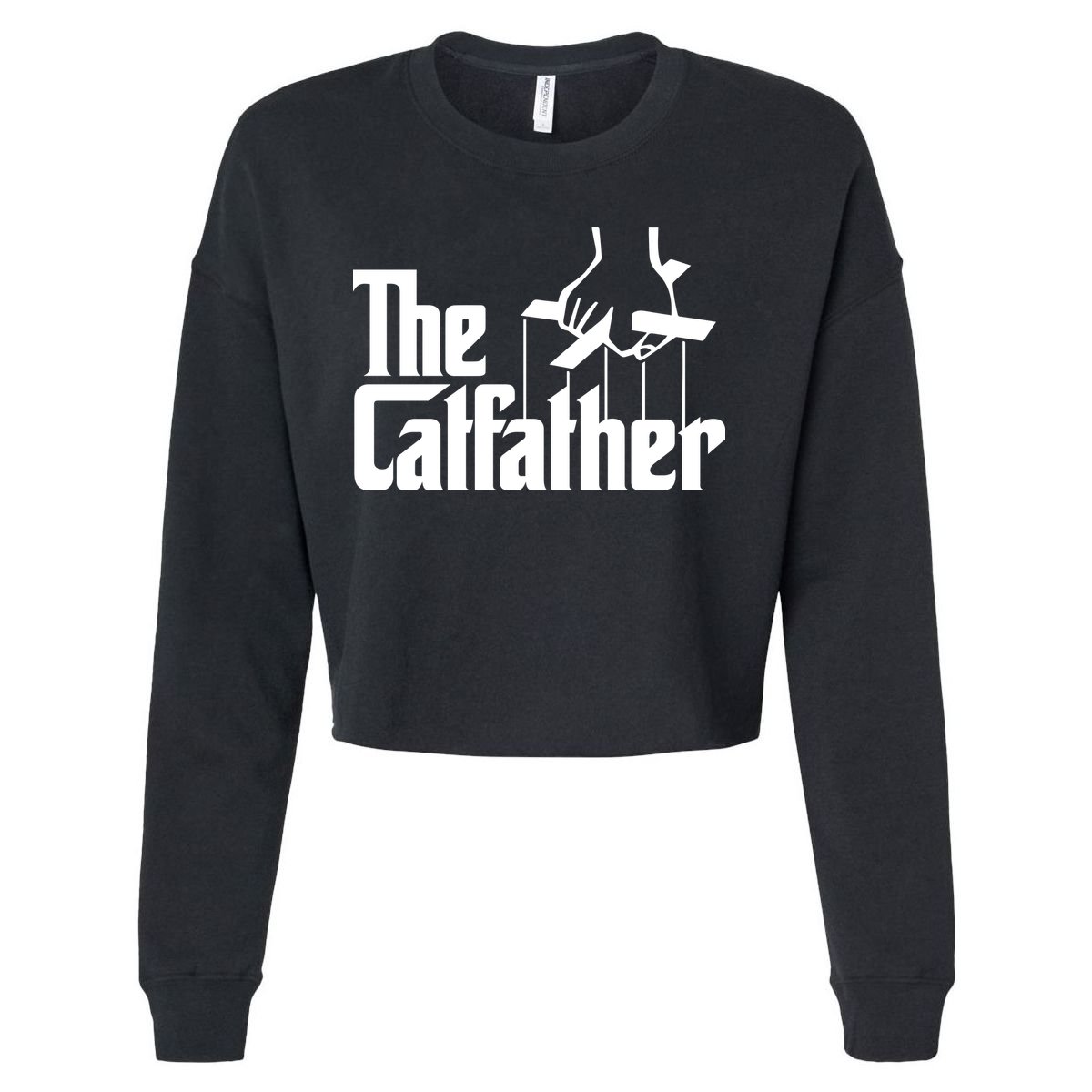 The Catfather Cropped Pullover Crew