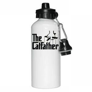 The Catfather Aluminum Water Bottle