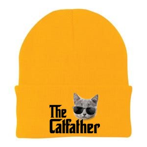 The Catfather Cool Movie Parody For Dads Knit Cap Winter Beanie