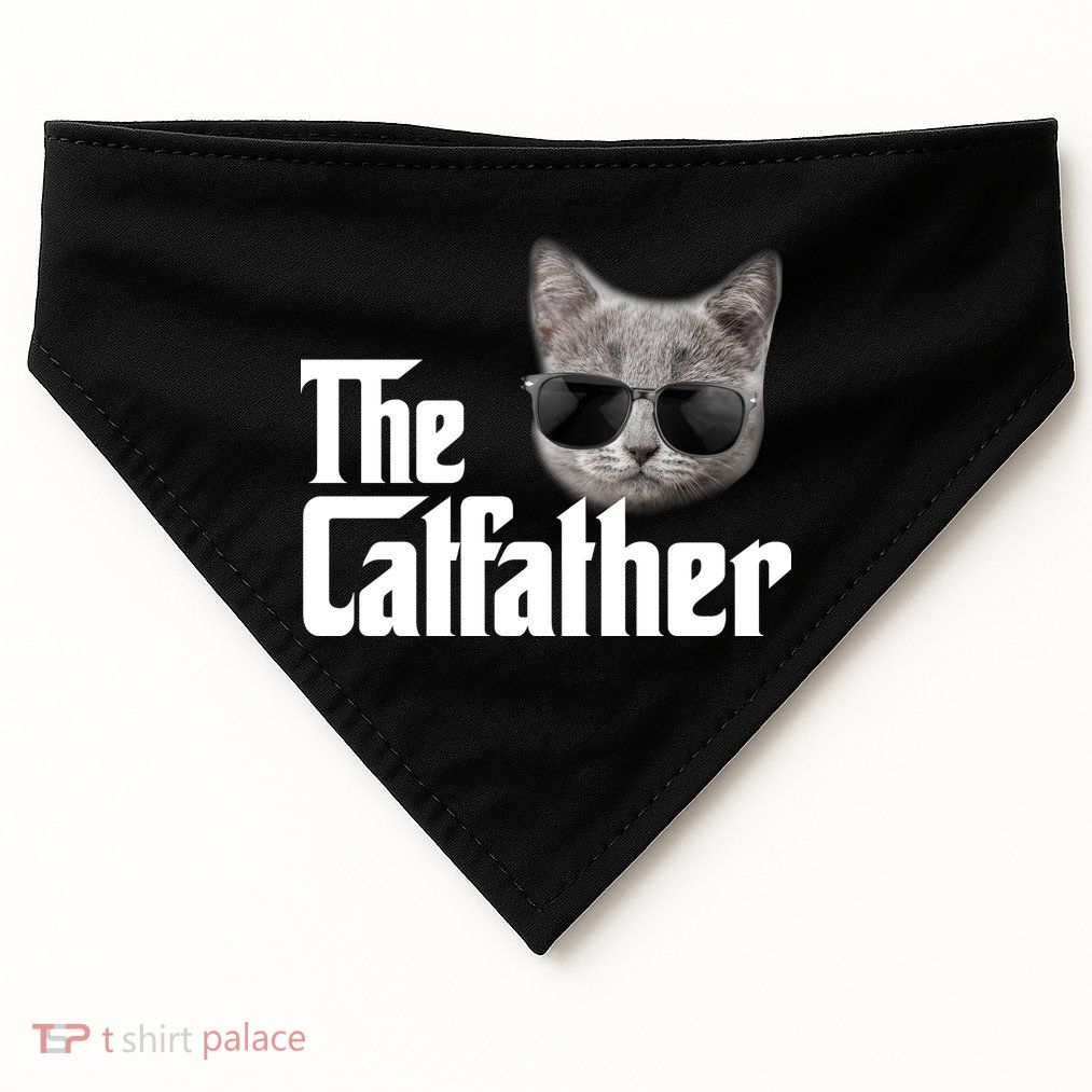 The Catfather Cool Movie Parody For Dads USA-Made Doggie Bandana