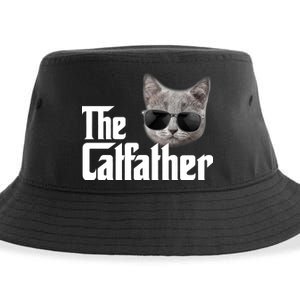 The Catfather Cool Movie Parody For Dads Sustainable Bucket Hat