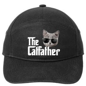 The Catfather Cool Movie Parody For Dads 7-Panel Snapback Hat