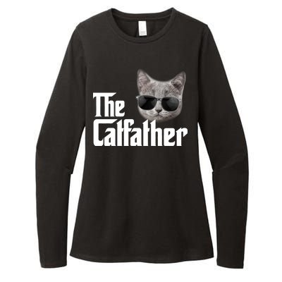 The Catfather Cool Movie Parody For Dads Womens CVC Long Sleeve Shirt