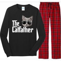 The Catfather Cool Movie Parody For Dads Long Sleeve Pajama Set