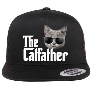 The Catfather Cool Movie Parody For Dads Flat Bill Trucker Hat