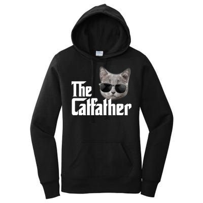 The Catfather Cool Movie Parody For Dads Women's Pullover Hoodie