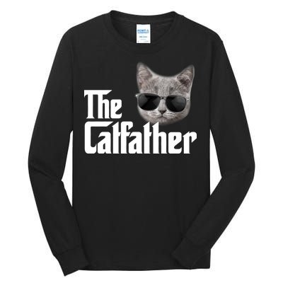 The Catfather Cool Movie Parody For Dads Tall Long Sleeve T-Shirt