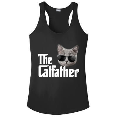 The Catfather Cool Movie Parody For Dads Ladies PosiCharge Competitor Racerback Tank