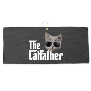 The Catfather Cool Movie Parody For Dads Large Microfiber Waffle Golf Towel