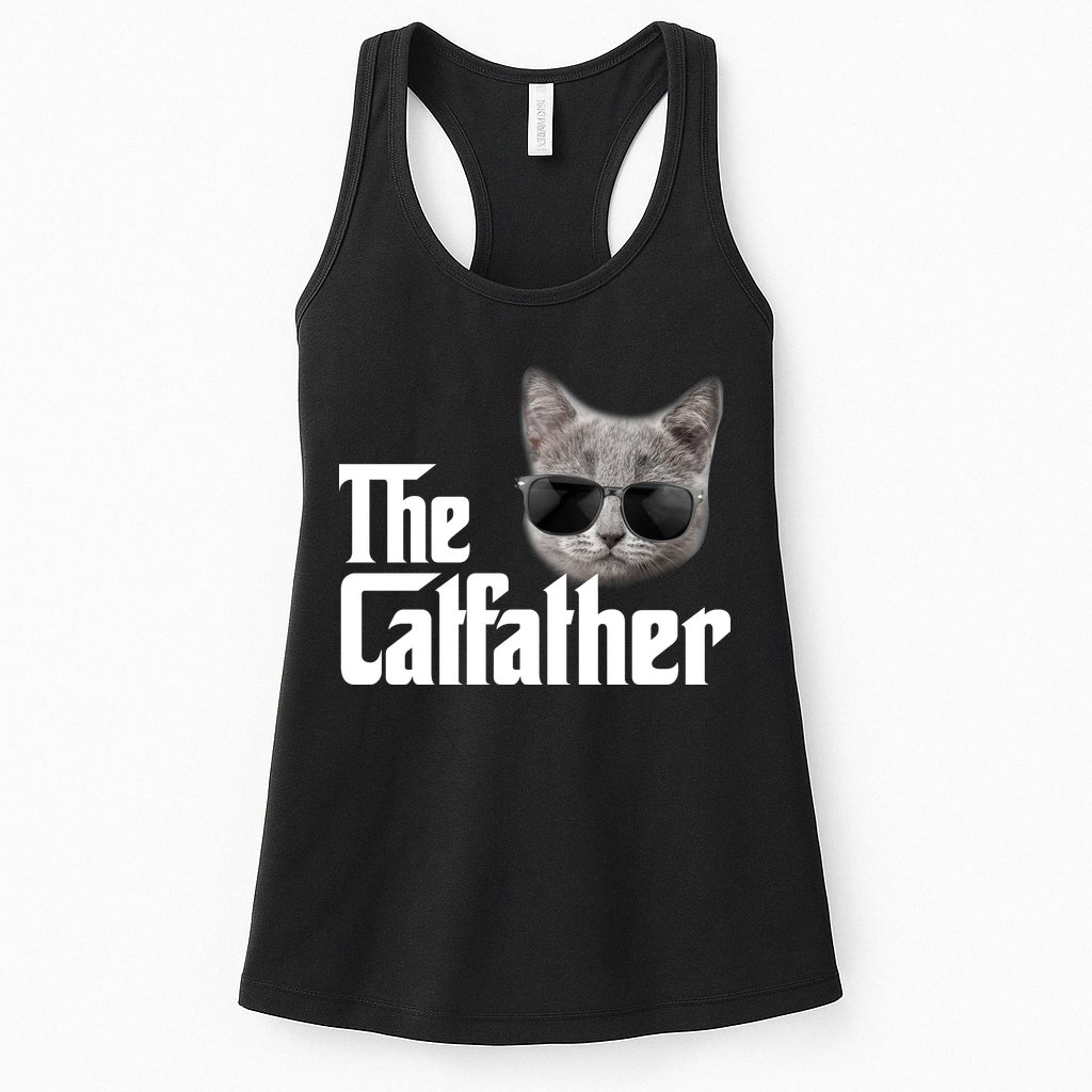 The Catfather Cool Movie Parody For Dads Womens Tank Top