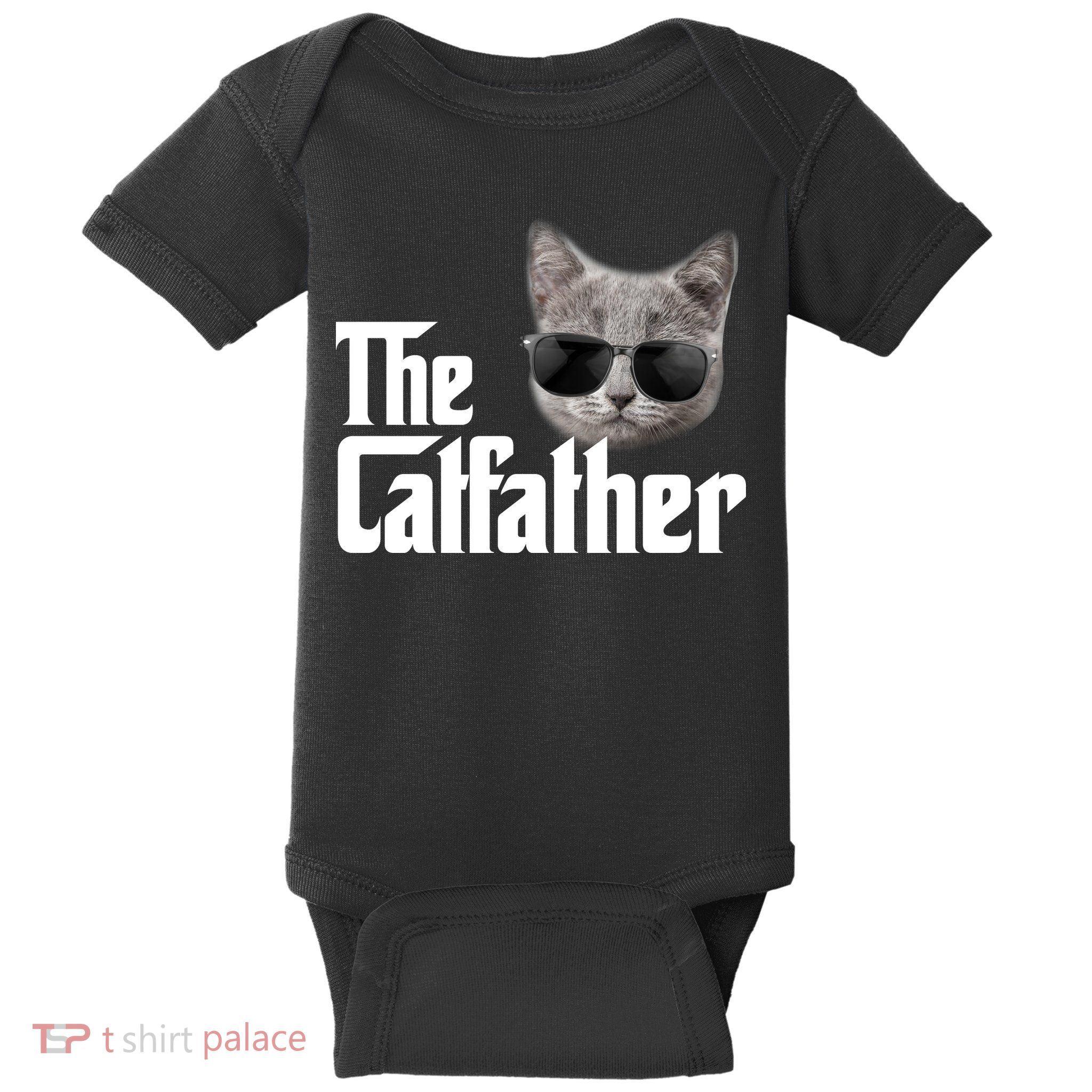 The Catfather Cool Movie Parody For Dads Baby Bodysuit