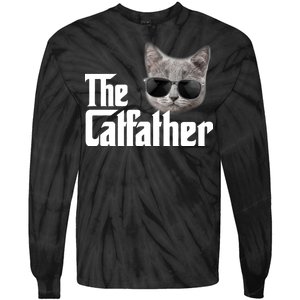 The Catfather Cool Movie Parody For Dads Tie-Dye Long Sleeve Shirt