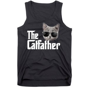 The Catfather Cool Movie Parody For Dads Tank Top