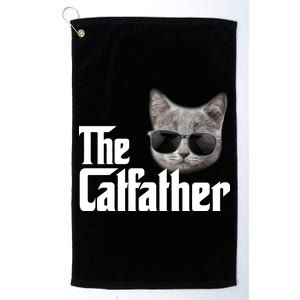 The Catfather Cool Movie Parody For Dads Platinum Collection Golf Towel