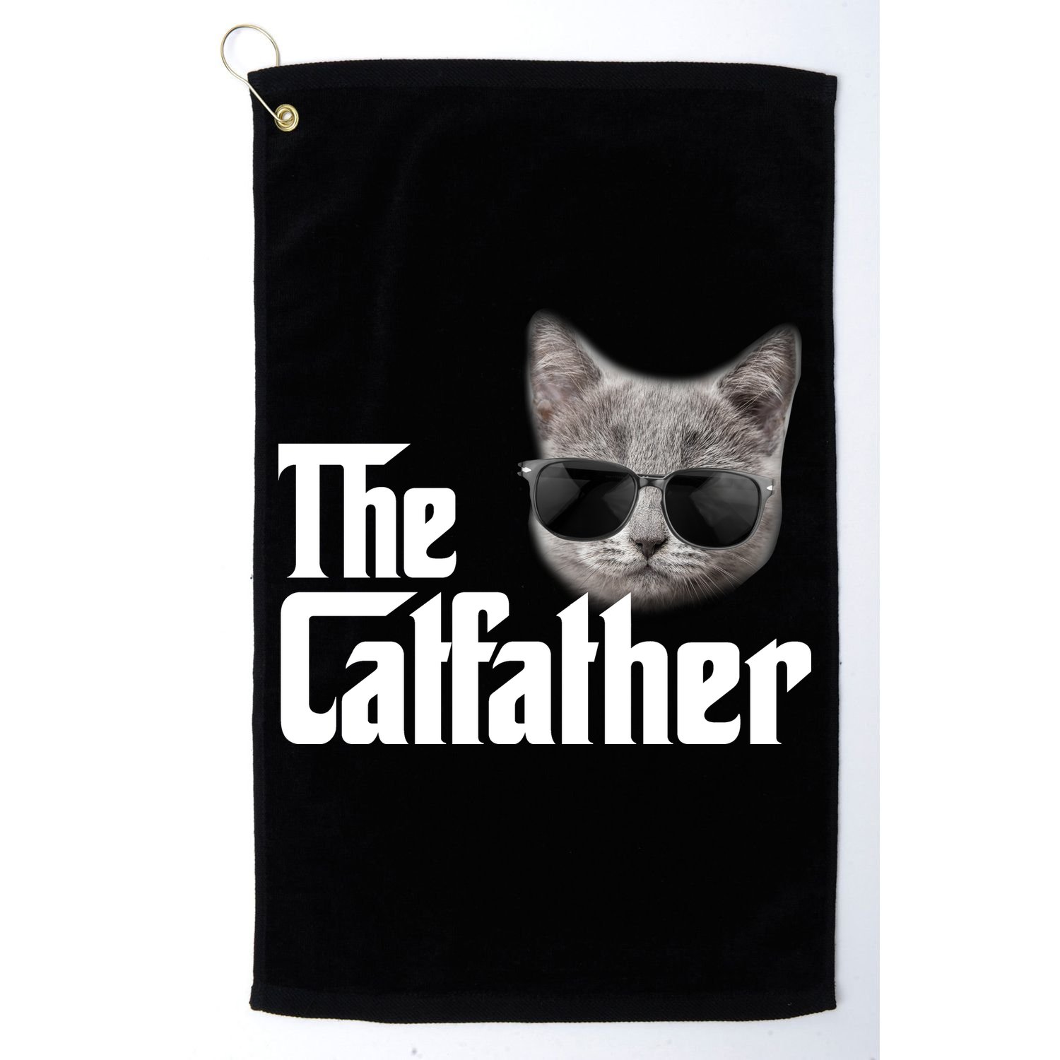 The Catfather Cool Movie Parody For Dads Golf Towel