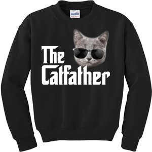 The Catfather Cool Movie Parody For Dads Kids Sweatshirt