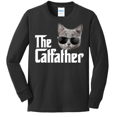 The Catfather Cool Movie Parody For Dads Kids Long Sleeve Shirt