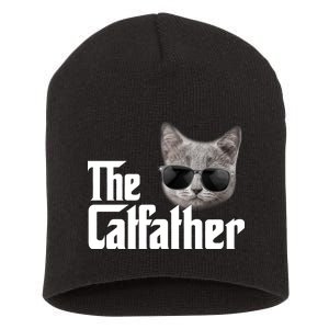 The Catfather Cool Movie Parody For Dads Short Acrylic Beanie