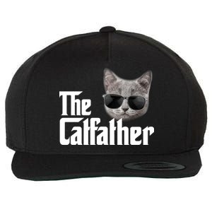 The Catfather Cool Movie Parody For Dads Wool Snapback Cap