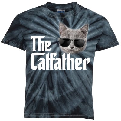 The Catfather Cool Movie Parody For Dads Kids Tie-Dye T-Shirt