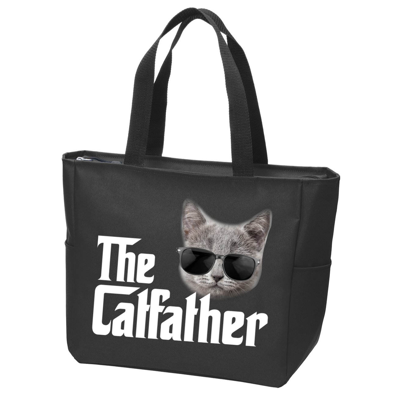 The Catfather Cool Movie Parody For Dads Zip Tote Bag