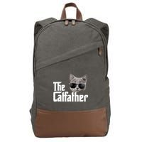 The Catfather Cool Movie Parody For Dads Cotton Canvas Backpack