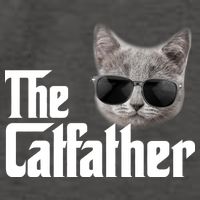 The Catfather Cool Movie Parody For Dads Vector Backpack