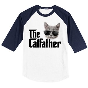 The Catfather Cool Movie Parody For Dads Baseball Sleeve Shirt