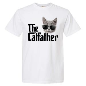 The Catfather Cool Movie Parody For Dads Garment-Dyed Heavyweight T-Shirt